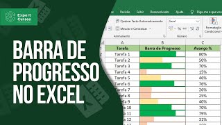 Barras de Progresso com Avanço no Excel [upl. by Winther277]