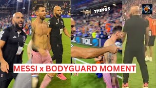 The Joy of Messi’s Bodyguard Following amp Protecting Him in Cincinnati [upl. by Nevar688]