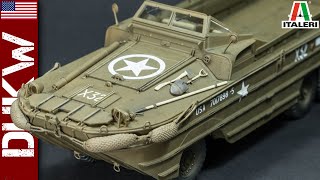 DUKW amphibious truck WW2 Italeri 135 scale model full build [upl. by Irtak]