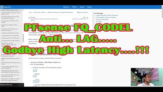 How To Solve pfsense Bufferbloat With A CodelQ  FQCodel Limiter tagalog [upl. by Ramalahs49]