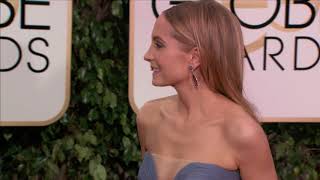 Joanne Froggatt Fashion  Golden Globes 2016 [upl. by Nirtiak887]