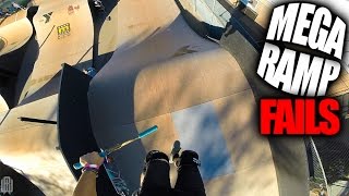 SCOOTER FAILS ON MEGA RAMP [upl. by Jaddan]