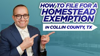 How to File For a Homestead Exemption in Collin County TX dfwrealtor realestate dallasfortworth [upl. by Htelimay]