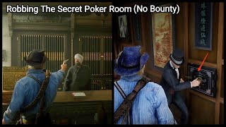 NO BOUNTY Robbing A Secret Poker Room Secret Safe Red Dead Redemption 2 Easy Money RDR2 [upl. by Lowrance479]