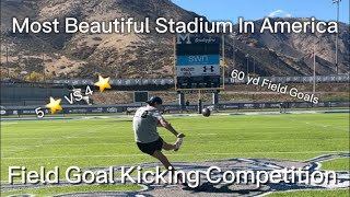 5⭐️ Kicker VS 4⭐️ Kicker Field Goal Competition 60 yard field goals🤯 [upl. by Lynn]