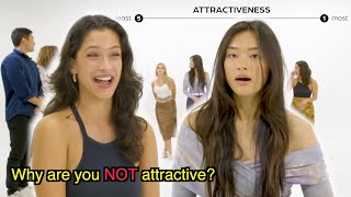 Why You ARE NOT ATTRACTIVE  Women And Men Ranking Themselves On Attractiveness [upl. by Eniamerej]