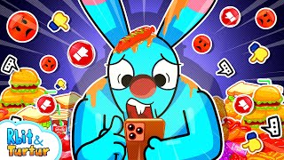 What If Rbit Stuck in Livestream Forever👀😱Beware Of Social Media⚠️ Kids cartoon TurturRun [upl. by Lluj]