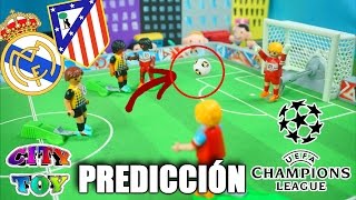 Predicción Semifinal CHAMPIONS REAL MADRID ATLÉTICO de MADRID con Playmobil [upl. by Ielirol]