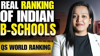 Real Ranking Of INDIAN BSchools  QS World University Ranking 2025 Released ✅ [upl. by Snahc202]