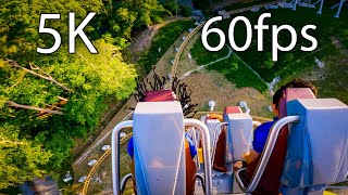 Pantheon back seat onride 5K POV 60fps Busch Gardens Williamsburg [upl. by Los994]