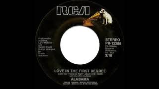 1982 HITS ARCHIVE Love In The First Degree  Alabama 1 CampW hit [upl. by Philander]