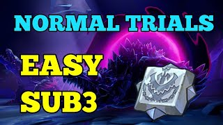 Dauntless Normal Trials  EASY SUB3 Umbral Nayzaga Chain Blades Build [upl. by Caryn]