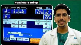 Basic Modes of Ventilator made easy VENTILATOR SETTINGS [upl. by Werdnaed]