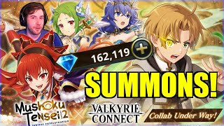 Valkyrie Connect x Mushoku Tensei Collab Summons [upl. by Ened]