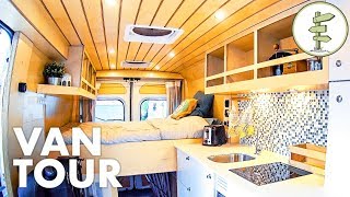 Super Smart Camper Van Design with Lots of Great Ideas Full Tour [upl. by Naul]