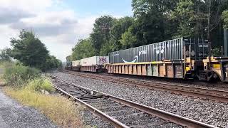 CSX 5439 ES40DC leads CSX I032 through PiscatawayNJ [upl. by Puiia750]