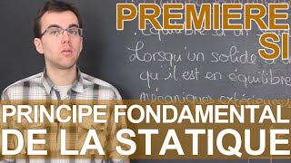 Principe fondamental de la statique PFS  SI  1ère  Les Bons Profs [upl. by Waverley420]