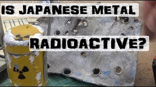 Testing Radiation from Tungsten Japanese Steel  Welding Metals Tested [upl. by Adehsor]