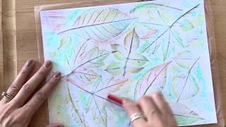 How to Make Leaf Rubbing Art [upl. by Luelle]