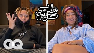 Cordae amp Naomi Osaka Ask Each Other 30 Questions  The Couples Quiz  GQ [upl. by Aleris]