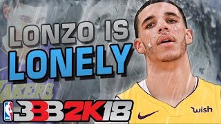 Lonzo Ball is Lonely NBA 2K18 [upl. by Yreved272]