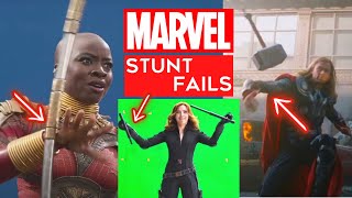 Marvel Cast Funny Stunt Fails  Bloopers and Gag Reel [upl. by Elleirda]