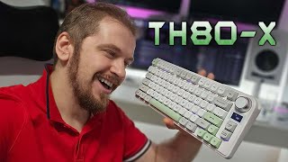 Epomaker TH80X Review amp Unboxing  Huge Knob amp LCD Display Gateron Black Switch Sound Test [upl. by Mariann292]