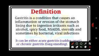 Acute Gastritisstomach inflammation  Explain in hindi  causes symptoms diagnosis amp management [upl. by Melgar563]