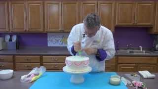 How To Decorate a Buttercream Cake  Gobal Sugar Art [upl. by Greenwood79]