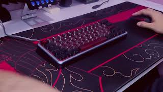 Wooting 60HE Gasket mount typing test  Short review in description [upl. by Abih]