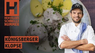 Schnelles Königsberger Klopse Rezept von Steffen Henssler [upl. by Mccandless]