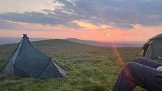 Wild camping at Great cockup Louthwaite Longdale Little sca fell Brae fell and Meal fell [upl. by Cirdek]