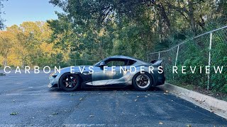 Carbon Fiber EVS Fenders Review On The Supra [upl. by Bannerman]