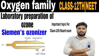 Chemistry siemens ozonizer Laboratory preparation of ozone Ozone Class12th CBSE [upl. by Ik]