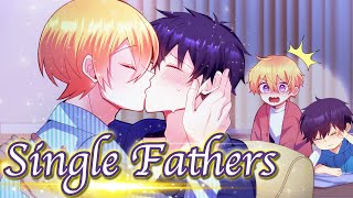 【BL Anime】Two single fathers are attracted to each other They kiss when their kids are asleep [upl. by Adriell437]