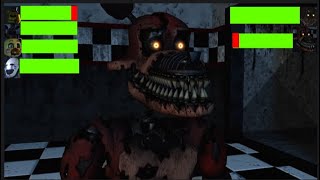 FNaF Hoaxes VS Nightmares With HealthBars [upl. by Ephraim]