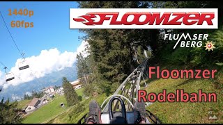 Floomzer Rodelbahn Flumserberg Switzerland  POV 1440p [upl. by Ettenyl]