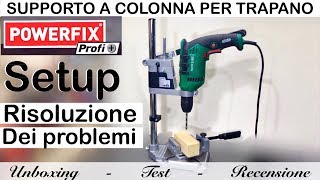 Recensione colonna per trapano parkside lidl Setup e regolazione perfetta Parkside [upl. by Acirt590]