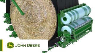 John Deere  MSeries Variable Chamber Baler [upl. by Anialem225]