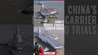 Chinas biggest aircraft carrier heads to sea for the first time [upl. by Tolkan]