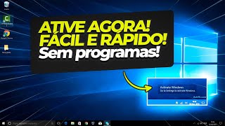 Como ATIVAR WINDOWS 10 e 11 PERMANENTE Fácil RÁPIDO e SEM PROGRAMAS em 2024 [upl. by Filippa]