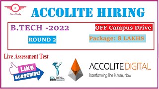 Accolite Digital Test 2Live Test Assessment Eligible BEBTECHMTECHMCA CS  IT  ECE  ME  CE [upl. by Asilram907]