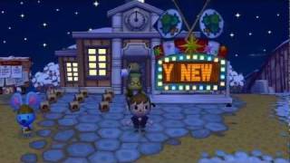 Animal Crossing City Folk  New Year Countdown HD [upl. by Lepley]