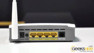 Modem Router Wireless ADSL Nisuta  review by wwwgeekshivecom Español [upl. by Avahc]