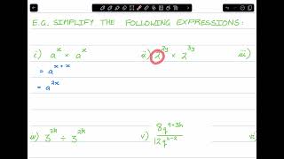 Index Laws 6 Algebraic Indices 1 [upl. by Nillad]