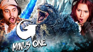 GODZILLA MINUS ONE 2023 MOVIE REACTION  SURPASSED OUR EXPECTATIONS  FIRST TIME WATCHING  REVIEW [upl. by Otokam374]