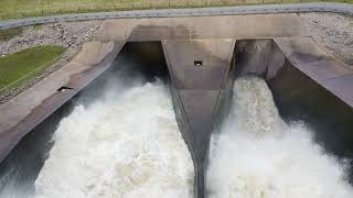 Oologah Dam Oologah OK Fast Water Flowing 52122 [upl. by Winstonn]