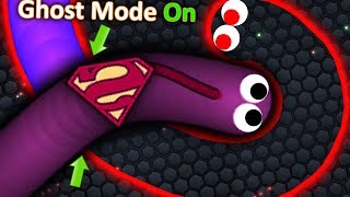 Slitherio  1 GHOST HACKER SNAKE vs SLITHERIO SNAKES EPIC TROLLING SLITHERIO GAMEPLAY [upl. by Notrab392]