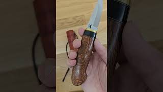 Puukko with Lacewood by Journeyman Smith Stuart Smith [upl. by Nilok]