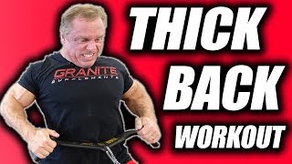 Get a HUGE Thick Back with this crazy workout [upl. by Ardnekat]